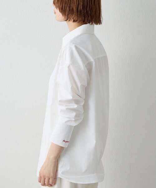 THE PAUSE（ザ ポーズ）の「【THE PAUSE】刺繍シャツ（シャツ/ブラウス・レディース・ブルー/オフホワイト・FREE）」の4枚目の写真