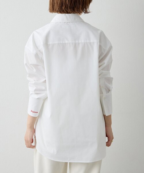 THE PAUSE（ザ ポーズ）の「【THE PAUSE】刺繍シャツ（シャツ/ブラウス・レディース・ブルー/オフホワイト・FREE）」の5枚目の写真