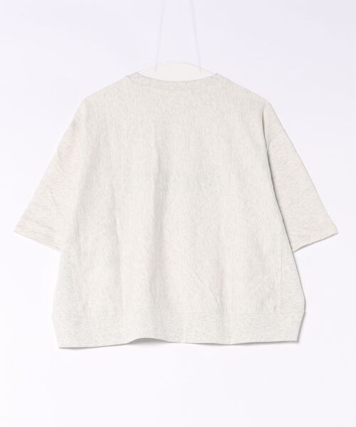 coca(coca)(コカ)の「ミニ裏毛刺繍ロゴ5部丈ワイドスウェットTシャツ(Tシャツ/カットソー・レディース・オートミール/ダークブラウン・L/M/S)」の21枚目の写真