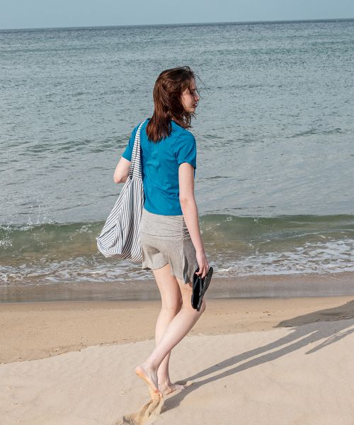 108POUND(108パウンド)の「Base Crop Tee_Lake Blue(Tシャツ/カットソー・レディース・その他・FREE)」の2枚目の写真