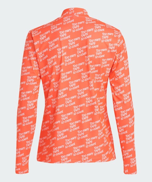 adidas(アディダス)の「CHIP 総柄 モックネック 長袖シャツ / ロンT【adidas Golf/アディダスゴルフ】(Tシャツ/カットソー・レディース・ピンク・SMALL/MEDIUM/LARGE/X-LARGE/XX-LARGE/X-SMALL)」の2枚目の写真