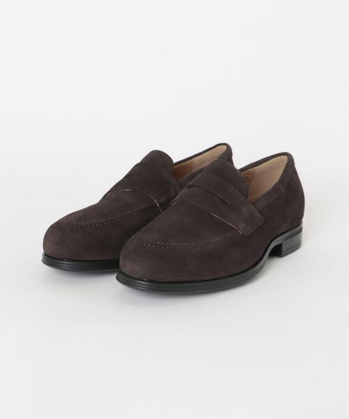 URBAN RESEARCH DOORS(アーバンリサーチドアーズ)の「LIFE STYLE TAILOR マルチスペックスエードコインローファー(ドレスシューズ・メンズ・ダークブラウン/ブラック・8.5/7/8/7.5)」の2枚目の写真