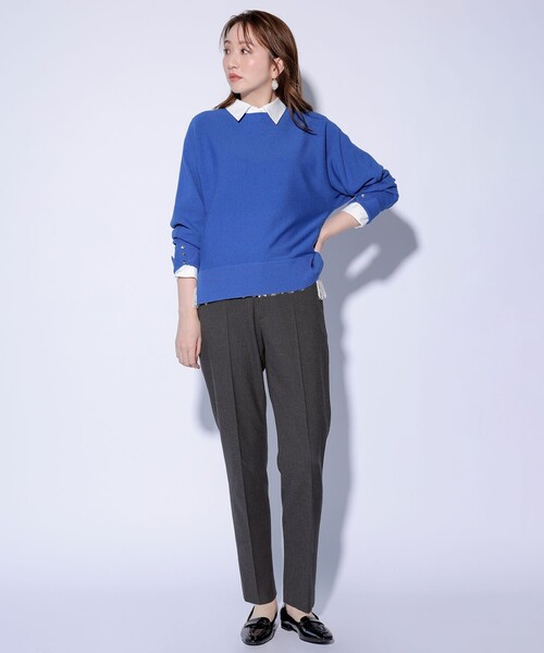 ANY SIS（エニィスィス）の「ビューティーサーモ2WAYストレッチ テーパードパンツ（その他パンツ・レディース・グレー系/ライトグレー系3/ネイビー系/アイボリー系/ブラウン系/ブラック系・X-LARGE）」の7枚目の写真