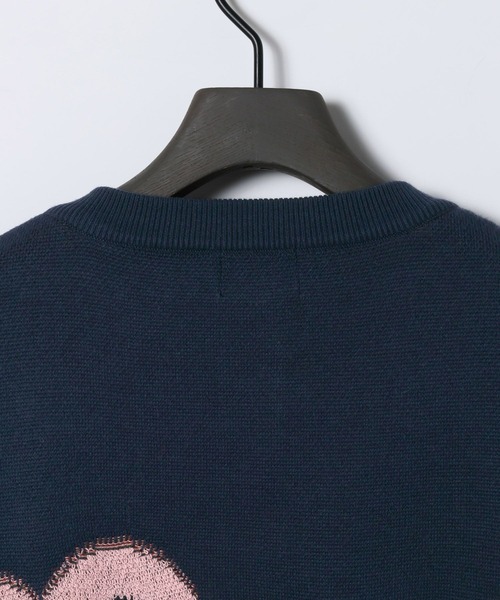 eL(エル)の「【eL】12G Botanical Jacquard Cardigan/1057206(カーディガン/ボレロ・レディース・グレー系その他/ネイビー系・FREE)」の10枚目の写真