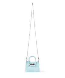 DEINET（ダイニット）の「JELLY CHAIN MINI BAG IN ICE BLUE（ショルダーバッグ）」