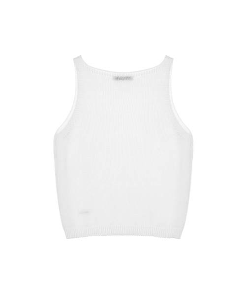 NICK&NICOLE（ニックアンドニコール）の「LINEN BLEND KNIT TOP_IVORY（Tシャツ/カットソー・レディース・その他・FREE）」の2枚目の写真