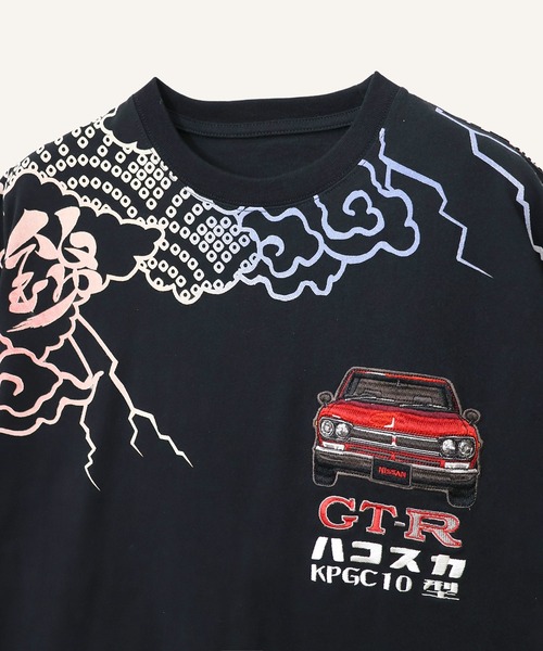 PANDIESTA（パンディエスタ）の「NISSAN×錦 KPGC10型ハコスカ雷雲Tシャツ(M2)（Tシャツ/カットソー・メンズ・ブラック/ホワイト・L/XL/XXL/M）」の4枚目の写真