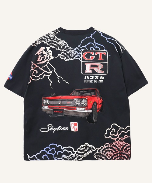 PANDIESTA（パンディエスタ）の「NISSAN×錦 KPGC10型ハコスカ雷雲Tシャツ(M2)（Tシャツ/カットソー・メンズ・ブラック/ホワイト・L/XL/XXL/M）」の8枚目の写真