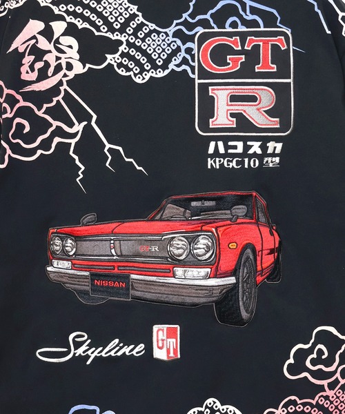 PANDIESTA（パンディエスタ）の「NISSAN×錦 KPGC10型ハコスカ雷雲Tシャツ(M2)（Tシャツ/カットソー・メンズ・ブラック/ホワイト・L/XL/XXL/M）」の9枚目の写真