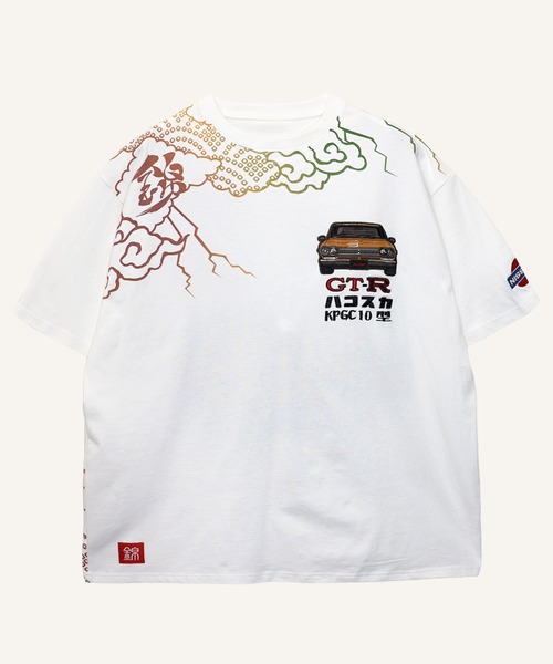PANDIESTA（パンディエスタ）の「NISSAN×錦 KPGC10型ハコスカ雷雲Tシャツ(M2)（Tシャツ/カットソー・メンズ・ブラック/ホワイト・L/XL/XXL/M）」の11枚目の写真