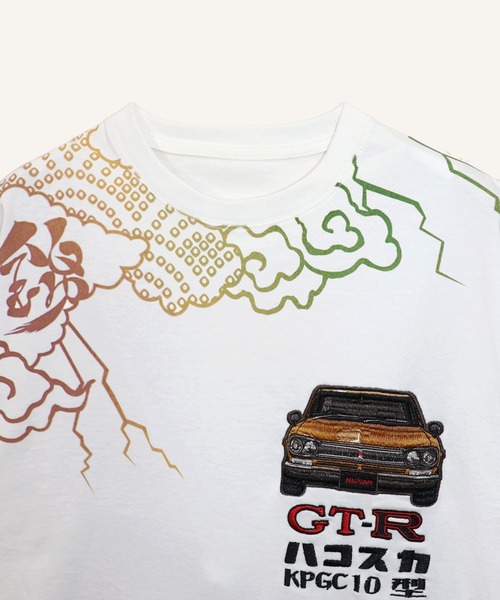 PANDIESTA（パンディエスタ）の「NISSAN×錦 KPGC10型ハコスカ雷雲Tシャツ(M2)（Tシャツ/カットソー・メンズ・ブラック/ホワイト・L/XL/XXL/M）」の13枚目の写真