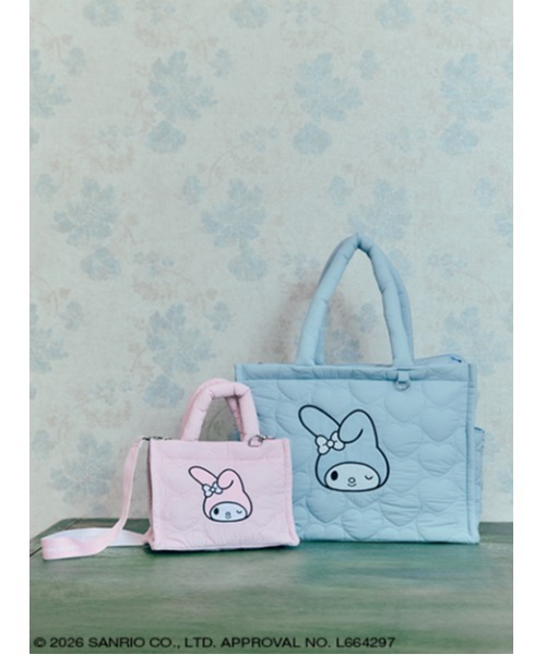マイメロディ 2WAYハートキルティングバッグ（トートバッグ）｜sanrio