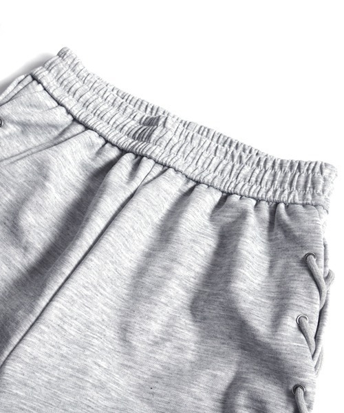 neos(ネオス)の「【neos】サイド レースアップ 編み ルーズ ワイド スウェット パンツ レディース メンズ ユニセックス(スウェットパンツ・レディース・ブラック/グレー・X-LARGE/MEDIUM/SMALL/LARGE)」の15枚目の写真