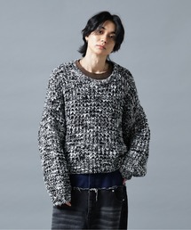 DankeSchon/ダンケシェーン/WAFFLE KNIT CREWNECK