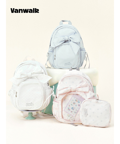VANWALK（バンウォーク）の「Peekaboo Ribbon Backpack [White]（バックパック/リュック・レディース・ホワイト・FREE）」の4枚目の写真
