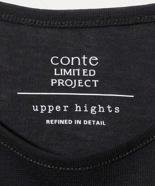 upperhights(アッパーハイツ)の「<upper hights×conte> レイヤード トップス(Tシャツ/カットソー・レディース・ブラック/ホワイト・FREE)」の9枚目の写真