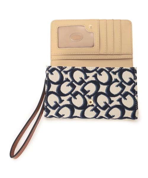 Guess(ゲス)の「JERICO Phone Organizer(財布・レディース・ネイビー/ホワイト・ONE SIZE)」の8枚目の写真