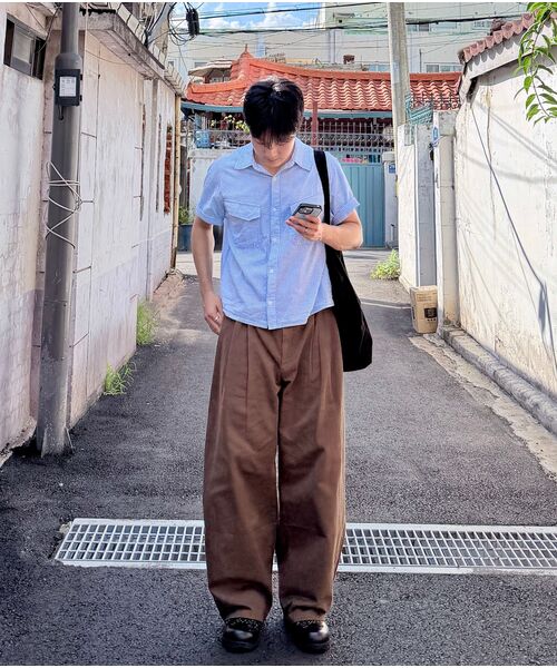 WORK ON BODY OFF（ワークオンボディオフ）の「ARCO セミワイドカーブドツイルパンツ [ブラウン]（その他パンツ・メンズ・ブラウン・X-LARGE/LARGE/MEDIUM）」の12枚目の写真