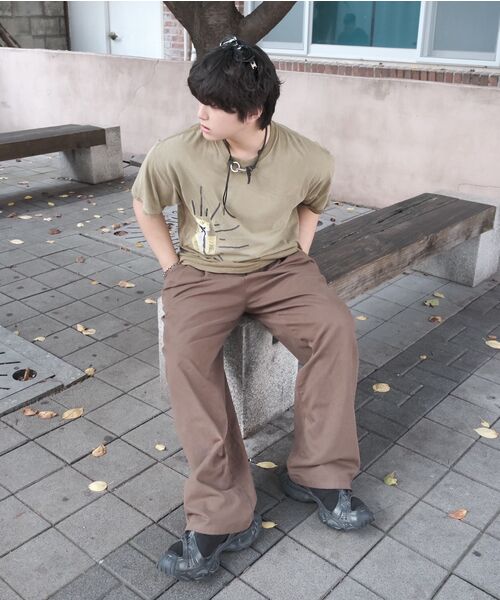 WORK ON BODY OFF（ワークオンボディオフ）の「ARCO セミワイドカーブドツイルパンツ [ブラウン]（その他パンツ・メンズ・ブラウン・X-LARGE/LARGE/MEDIUM）」の13枚目の写真