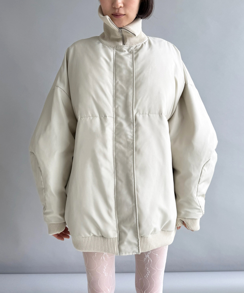 EDIT. FOR LULU(エディットフォールル)の「HELLA High Neck Padded Coat(その他アウター・レディース・ホワイト・FREE)」の1枚目の写真