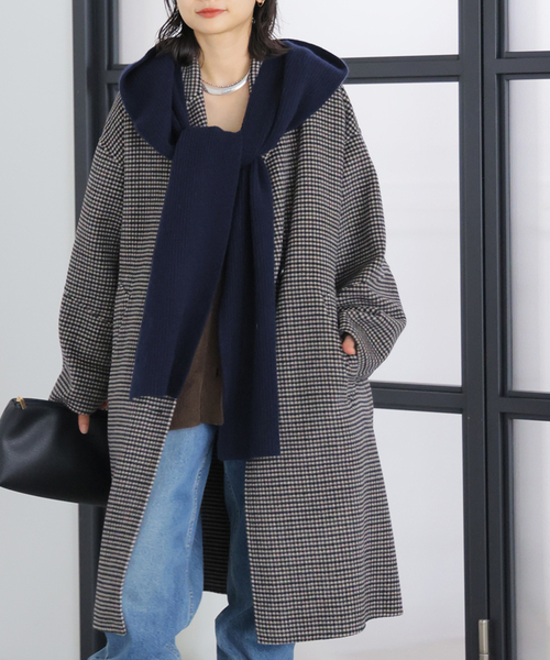 JOURNAL STANDARD(ジャーナルスタンダード)の「スーパー120リバーチェスターコート(チェスターコート・レディース・ブラック系その他/チャコールグレー・38/36)」の1枚目の写真