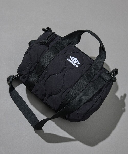 UMBRO（アンブロ）の「UMBRO/アンブロ SP PADDED BOSTON MINI BAG/別注 パデット ミニボストンバッグ（ショルダーバッグ・メンズ・オフホワイト/ブラック/チェック・ONE SIZE）」の3枚目の写真
