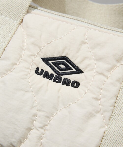 UMBRO（アンブロ）の「UMBRO/アンブロ SP PADDED BOSTON MINI BAG/別注 パデット ミニボストンバッグ（ショルダーバッグ・メンズ・オフホワイト/ブラック/チェック・ONE SIZE）」の6枚目の写真