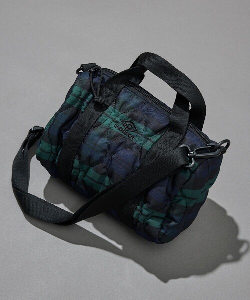 UMBRO（アンブロ）の「UMBRO/アンブロ SP PADDED BOSTON MINI BAG/別注 パデット ミニボストンバッグ（ショルダーバッグ・メンズ・オフホワイト/ブラック/チェック・ONE SIZE）」の14枚目の写真