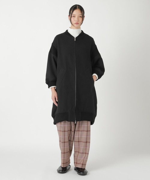 ZUCCa(ズッカ)の「PE TWEED / コート(その他アウター・レディース・ブラック・M size)」の1枚目の写真