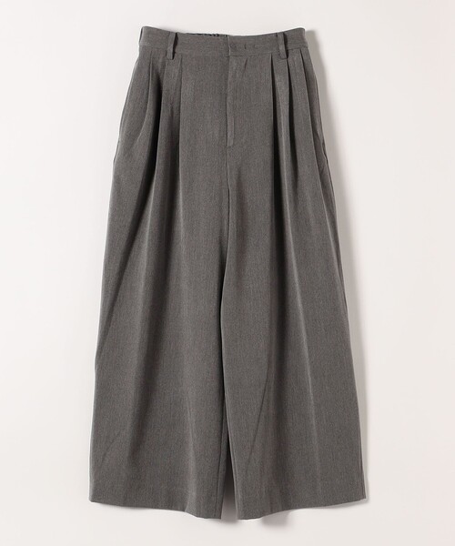 quaranciel(カランシエル)の「quaranciel:〈洗濯機可能〉2タック 起毛 ワイド パンツ(その他パンツ・レディース・チャコールグレー/ライトグレー/ブラック/グレー・40/38)」の16枚目の写真