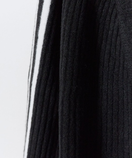 adidas（アディダス）の「adidas/アディダス ORI  KNIT CARDIGAN ニットカーディガン Vネック ニット カシュクール ライン サムホール ショート丈 クロップド丈 レディース 2026年 秋 秋服 冬 冬服（ニット/セーター・レディース・ブラック/ブルー/ベージュ・XS/S/M/L）」の20枚目の写真