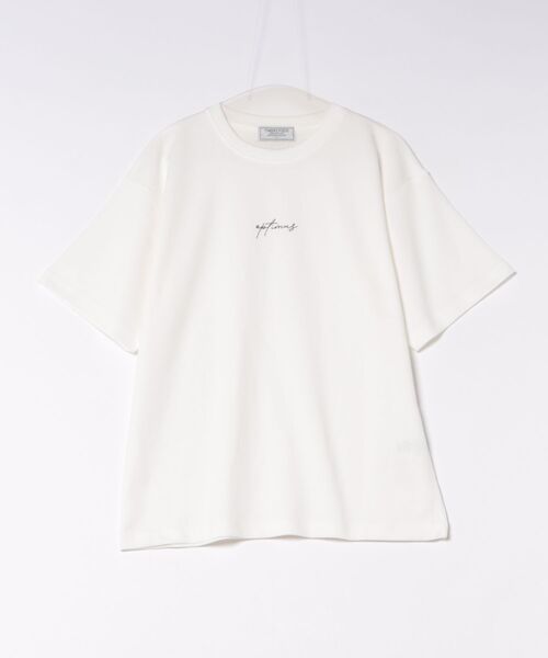 JEANS MATE（ジーンズメイト）の「【TIMBRE POSTE】【コーデに迷わないお得なセットアイテム】ニットソーカーディガン Tシャツ 2点セット ボタンレスカーディガン 伸縮性 保温性 杢調 羽織り ユニセックス（アンサンブル・メンズ・ブラック/ベージュ/ネイビー・MEDIUM/LARGE/X-LARGE）」の5枚目の写真