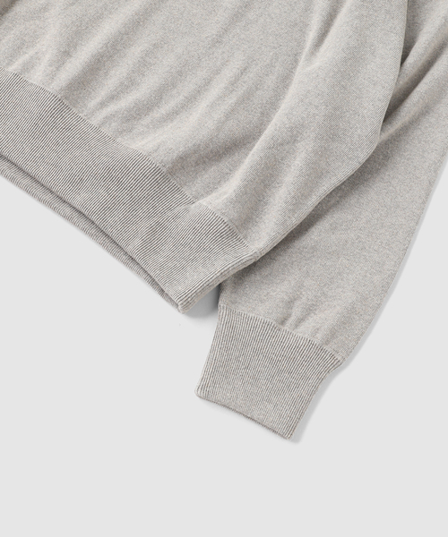 crepuscule(クレプスキュール)の「crepuscule / クレプスキュール Co/He Rib Sweat P/O(Tシャツ/カットソー・メンズ・アイボリー/ベージュ・1/2)」の3枚目の写真