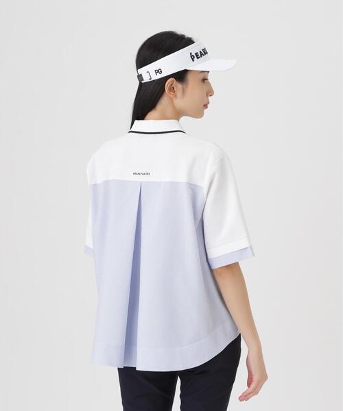 PEARLY GATES(パーリーゲイツ)の「【PEARLY GATES】サッカー生地ドッキング半袖ニットポロシャツ (WOMENS)(ポロシャツ・レディース・ホワイト/グリーン系その他2・MEDIUM/SMALL/LARGE)」の20枚目の写真