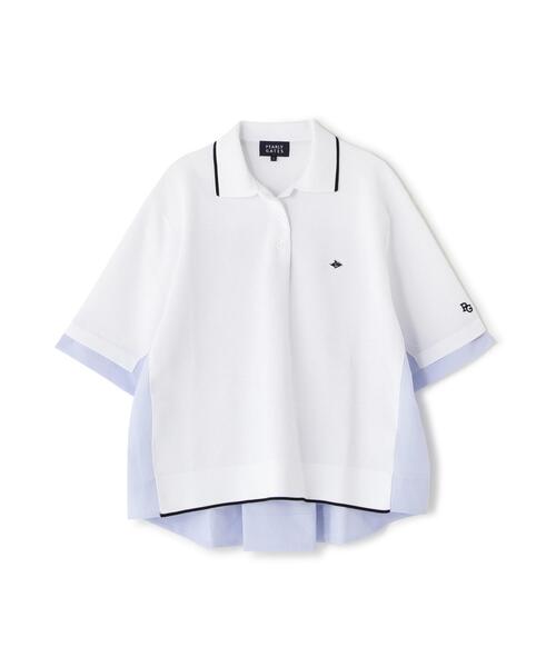 PEARLY GATES(パーリーゲイツ)の「【PEARLY GATES】サッカー生地ドッキング半袖ニットポロシャツ (WOMENS)(ポロシャツ・レディース・ホワイト/グリーン系その他2・MEDIUM/SMALL/LARGE)」の19枚目の写真