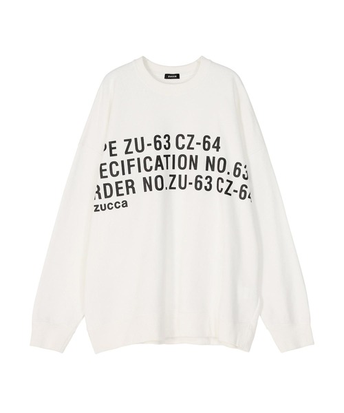 ZUCCa(ズッカ)の「(S)MIL-SPEC SWEATSHIRT(ニット/セーター・レディース・ホワイト/ブラック・M size)」の1枚目の写真