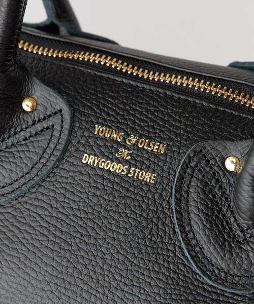 YOUNG&OLSEN The DRYGOODS STORE（ヤングアンドオルセン）の「YOUNG & OLSEN/ヤングアンドオルセン EMBOSSED LEATHER D BOSTON M ボストンバッグ 秋 秋服 2026年秋冬（ボストンバッグ・レディース・ブラック・FREE）」の12枚目の写真