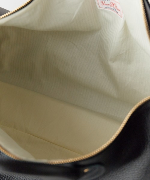 YOUNG&OLSEN The DRYGOODS STORE（ヤングアンドオルセン）の「YOUNG & OLSEN/ヤングアンドオルセン EMBOSSED LEATHER D BOSTON M ボストンバッグ 秋 秋服 2026年秋冬（ボストンバッグ・レディース・ブラック・FREE）」の5枚目の写真