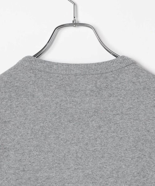 LAND MUSEUM(ランドミュージアム)の「LAND MUSEUM/スリムアシメヘンリーロングスリーブ(Tシャツ/カットソー・メンズ・ブラック/グレー・LARGE/MEDIUM)」の10枚目の写真
