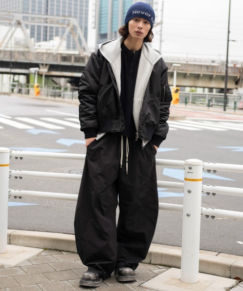WEGO(ウィゴー)の「WEGO/【26年秋冬新作】テクニカルバルーンパンツ(チノパンツ・メンズ・ブラック/グレー・MEDIUM/LARGE)」の20枚目の写真