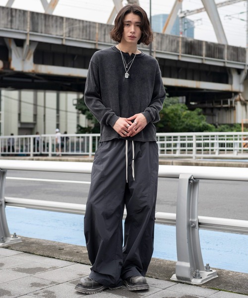 WEGO(ウィゴー)の「WEGO/【26年秋冬新作】テクニカルバルーンパンツ(チノパンツ・メンズ・ブラック/グレー・MEDIUM/LARGE)」の11枚目の写真