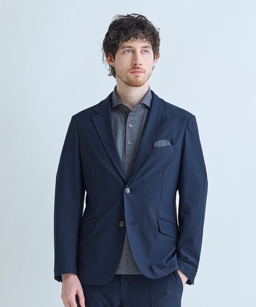 MEN'S BIGI(メンズビギ)の「【ACTIVE TAILOR】Air tool テーラードジャケット<高通気性/ストレッチ/接触冷感/UVカット/防シワ>(テーラードジャケット・メンズ・ブラック/ネイビー・2/3/4/1)」の6枚目の写真