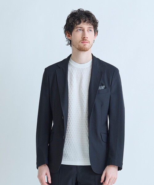 MEN'S BIGI(メンズビギ)の「【ACTIVE TAILOR】Air tool テーラードジャケット<高通気性/ストレッチ/接触冷感/UVカット/防シワ>(テーラードジャケット・メンズ・ブラック/ネイビー・2/3/4/1)」の9枚目の写真