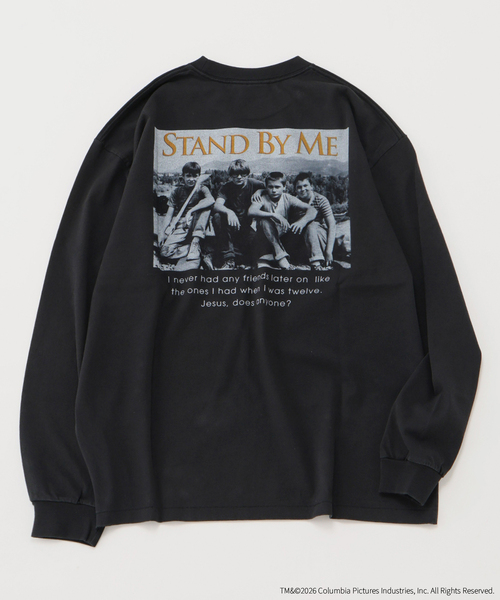 JOURNAL STANDARD relume(ジャーナルスタンダード レリューム)の「STAND BY ME / スタンド・バイ・ミー 別注 プリント ロンT(Tシャツ/カットソー・メンズ・ホワイト/グレー/ブラック系その他・MEDIUM/LARGE)」の1枚目の写真