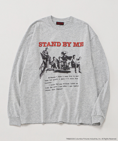 JOURNAL STANDARD relume(ジャーナルスタンダード レリューム)の「STAND BY ME / スタンド・バイ・ミー 別注 プリント ロンT(Tシャツ/カットソー・メンズ・ホワイト/グレー/ブラック系その他・MEDIUM/LARGE)」の3枚目の写真