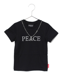 CHUBBYGANG | 取り外しネックレス風チャーム付Tシャツ(Tシャツ/カットソー)