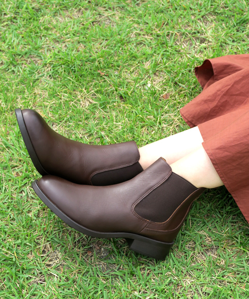 mio notis（ミオノティス）の「33mmサイドゴアブーツ（ブーツ・レディース・ブラック/キャメル/ダークブラウン・37/38/39/36）」の3枚目の写真