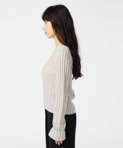 HARE（ハレ）の「ロングソデVニット(HARE)（ニット/セーター・レディース・ブラック/レッド/オフホワイト・FREE）」の4枚目の写真