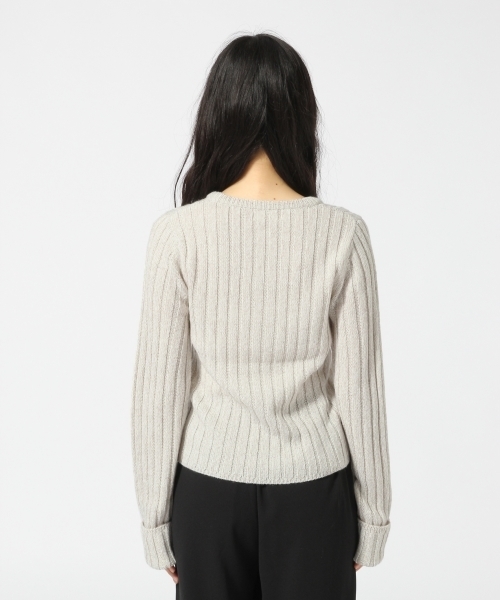 HARE（ハレ）の「ロングソデVニット(HARE)（ニット/セーター・レディース・ブラック/レッド/オフホワイト・FREE）」の5枚目の写真