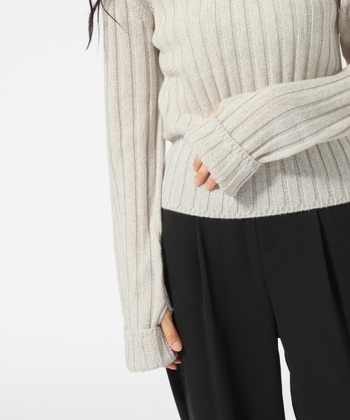 HARE（ハレ）の「ロングソデVニット(HARE)（ニット/セーター・レディース・ブラック/レッド/オフホワイト・FREE）」の10枚目の写真